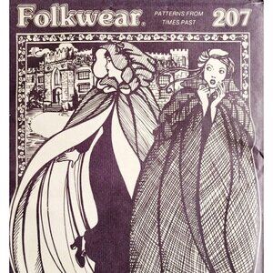 1979 Folkwear 207 Kinsale Cloak Pattern Cape Historical Costume Sealed Vtg E52